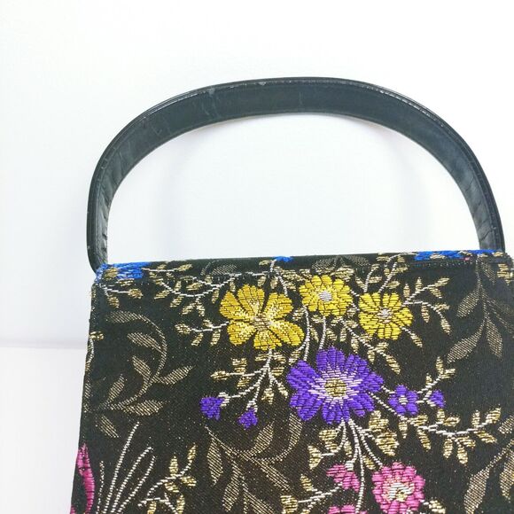 Designer Timothy Hitsman Purse metallic floral thread Gold Crossbody Chain Spain - Picture 4 of 9